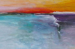 At The Edge Painting
